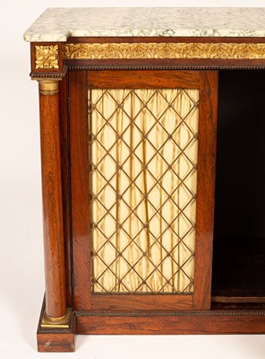 Lot 427 - A marble top cabinet