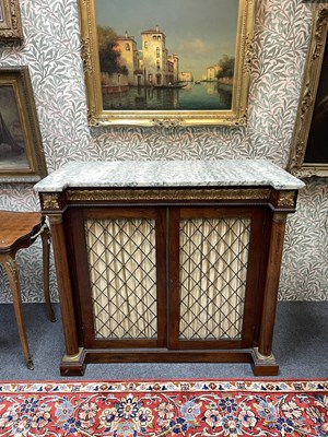 Lot 427 - A marble top cabinet