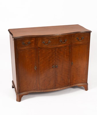 Lot 438 - A George III style mahogany cabinet