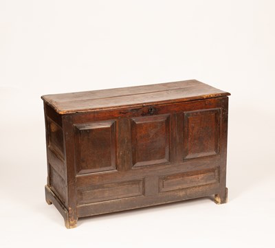 Lot 430 - An 18th Century oak coffer