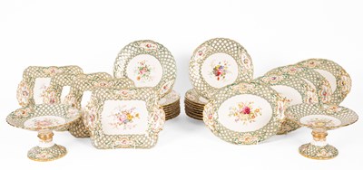 Lot 255 - A Minton porcelain dessert service