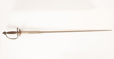 Lot 211 - An English silver hilted small sword