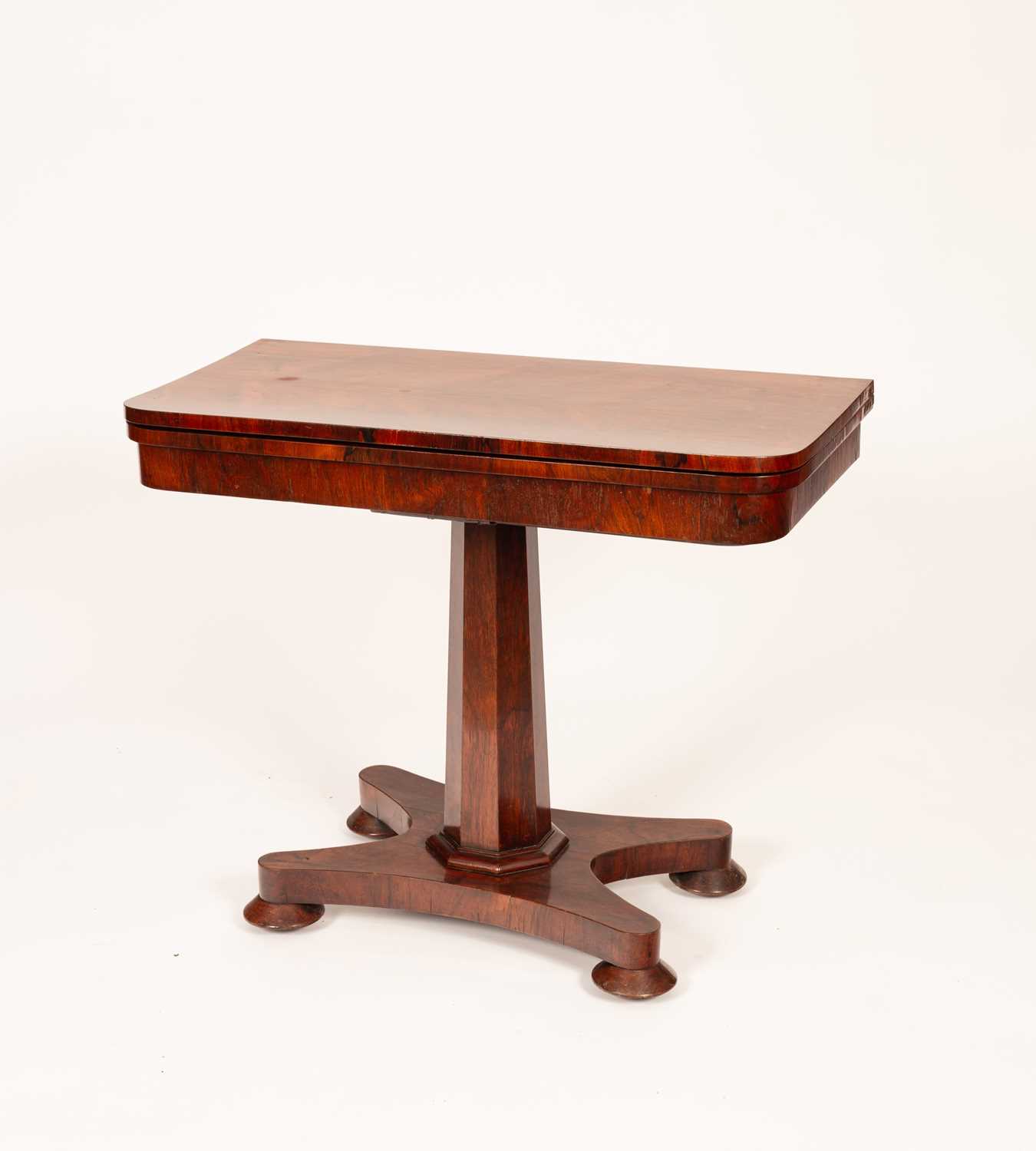 Lot 356 - A Regency rosewood card table