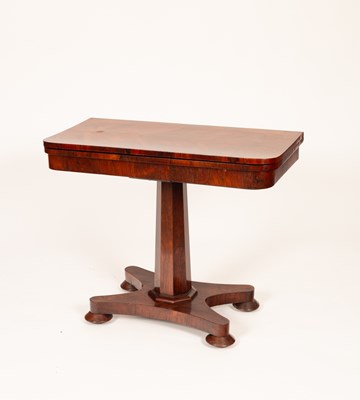 Lot 580 - A Regency rosewood card table
