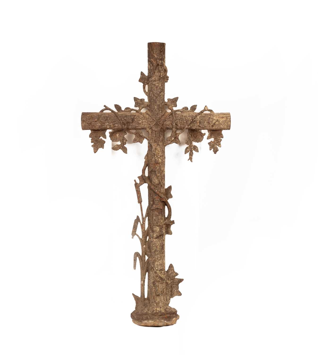 Lot 339 - A French cast iron cross