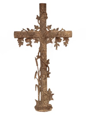 Lot 339 - A French cast iron cross