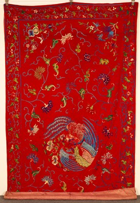 Lot 171 - A 19th Century Chinese wall hanging