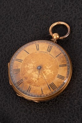 Lot 112 - A C Lannier Geneve fob watch