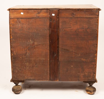 Lot 436 - An early 18th Century walnut and featherbanded chest of drawers