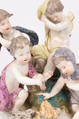 Lot 237 - An 18th Century Meissen figure group