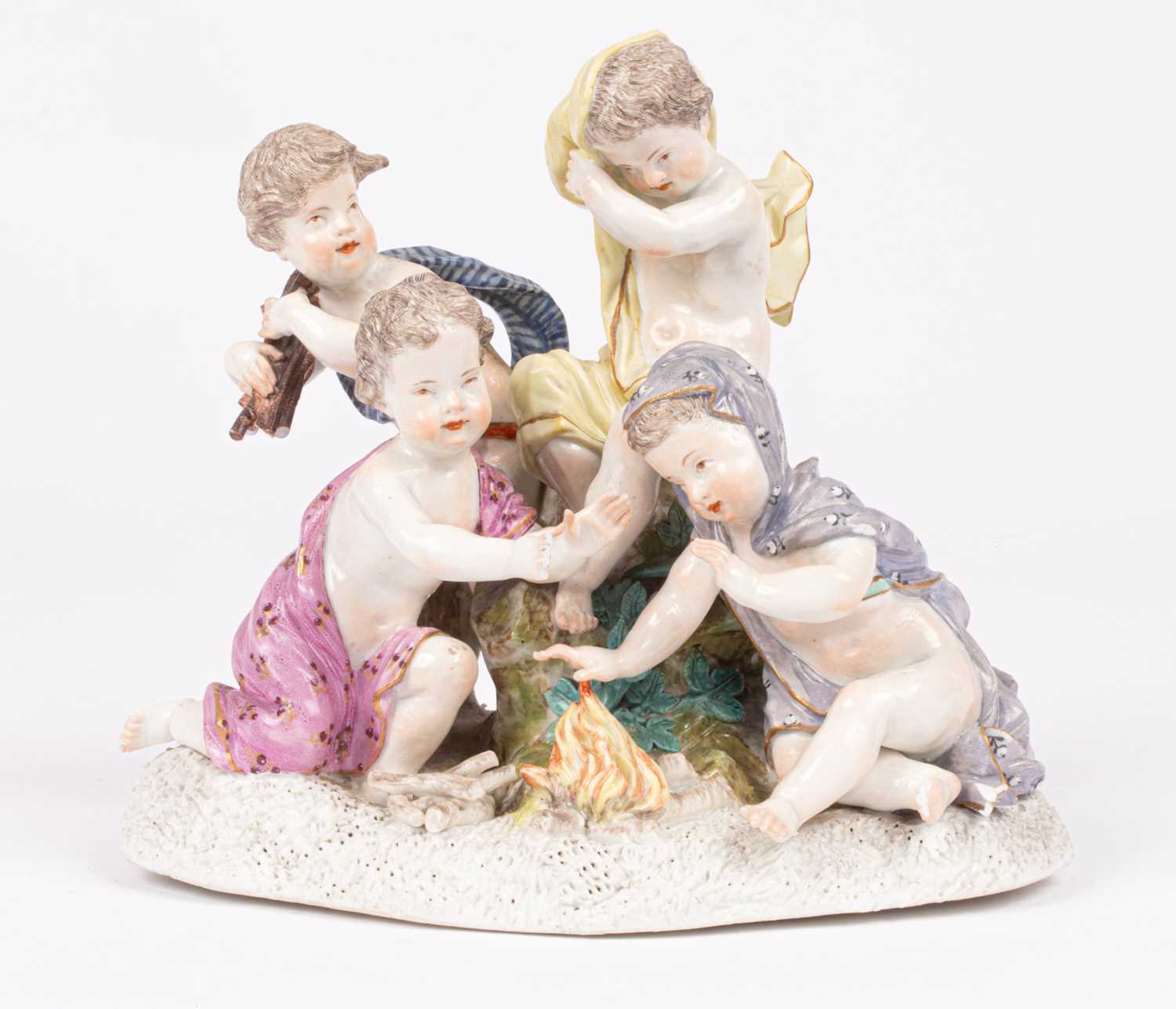 Lot 237 - An 18th Century Meissen figure group