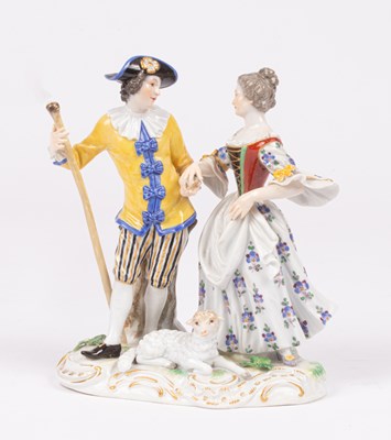 Lot 238 - A 20th Century Meissen group