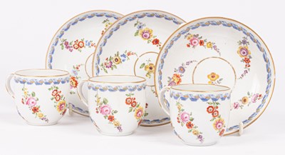 Lot 777 - Three Meissen cups and saucers