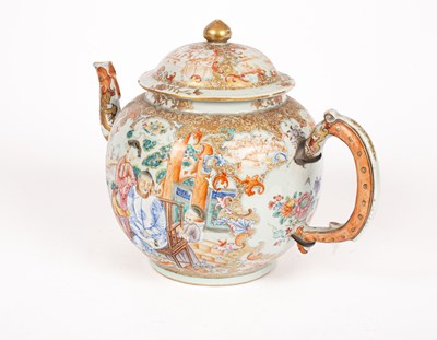 Lot 46 - A Chinese Mandarin palette punch pot and cover