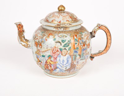 Lot 46 - A Chinese Mandarin palette punch pot and cover