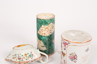 Lot 48 - A Japanese satsuma cylindrical vase