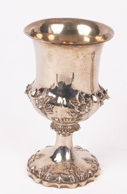 Lot 1 - A Victorian silver trophy goblet