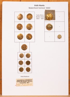 Lot 412 - Waterford Hunt buttons