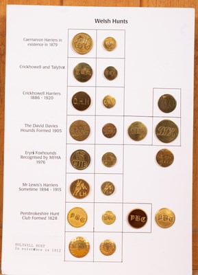 Lot 426 - Welsh hunt buttons