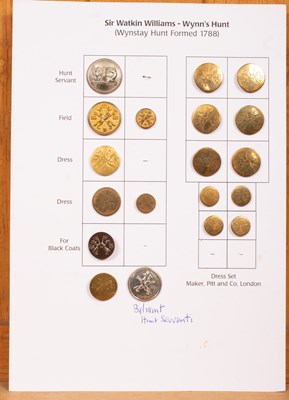 Lot 432 - Sir Watkin Williams Wynn's hunt buttons