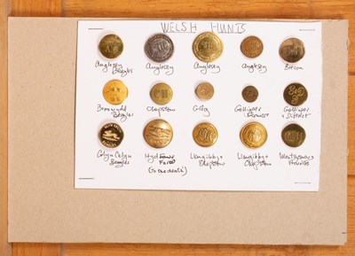 Lot 435 - Welsh hunt buttons