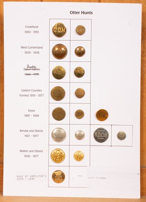 Lot 445 - Otter hunt buttons