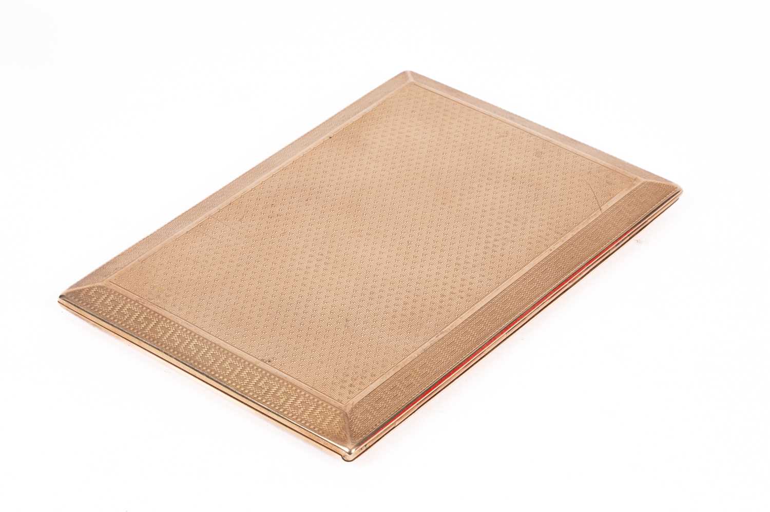 Lot 127 A 9ct Gold Cigarette Case lot-127-a-9ct-gold-cigarette-case