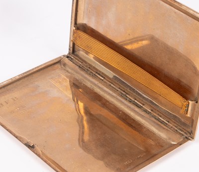 Lot 127 - A 9ct gold cigarette case