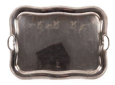 Lot 47 - A silver tray