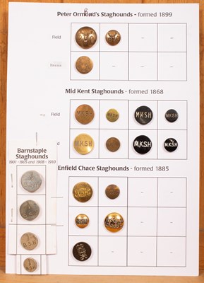 Lot 453 - Staghound hunt buttons