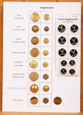 Lot 454 - Staghound hunt buttons