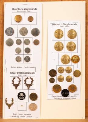 Lot 455 - Staghound hunt buttons