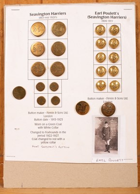 Lot 457 - Seavington Harriers hunt buttons