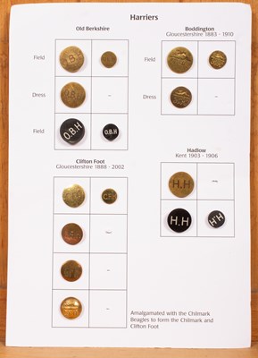 Lot 465 - Harrier pack hunt buttons