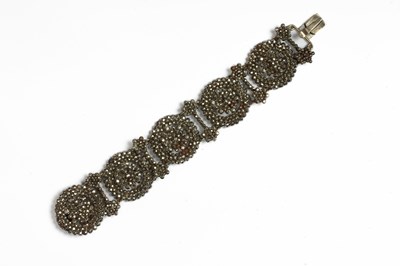 Lot 344 - A Georgian cut steel bracelet