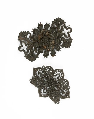 Lot 348 - A Berlin ironwork brooch