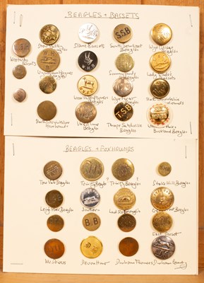 Lot 488 - Beagle and Basset pack hunt buttons