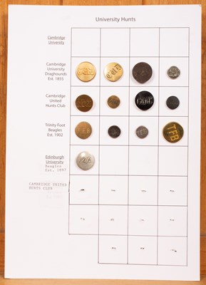 Lot 491 - University hunt buttons