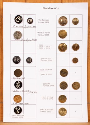 Lot 492 - Bloodhound pack hunt buttons