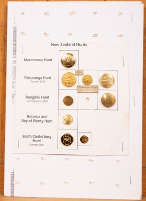 Lot 584 - New Zealand hunt buttons