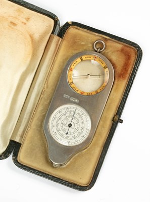 Lot 397 - A silver compass and map distance measurer