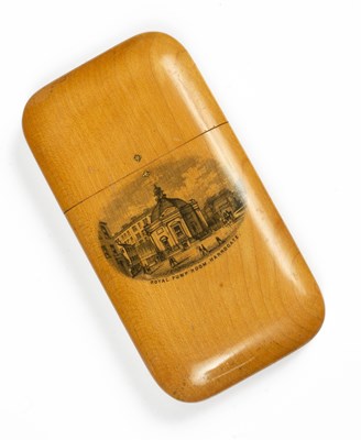 Lot 840 - A Mauchline ware cheroot case