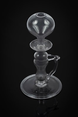 Lot 810 - A glass lace makers lamp