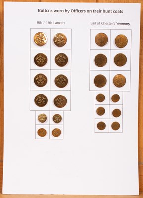 Lot 602 - Military hunt buttons