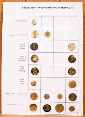 Lot 610 - Military hunt buttons