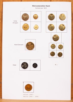 Lot 634 - Worcestershire Hunt buttons