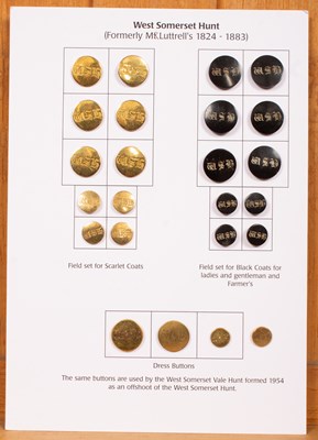 Lot 635 - West Somerset Hunt buttons