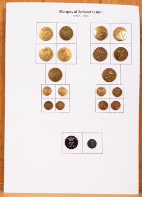 Lot 642 - Marquess of Zetland’s Hunt buttons