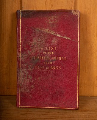 Lot 533 - A List of The Holderness Hounds