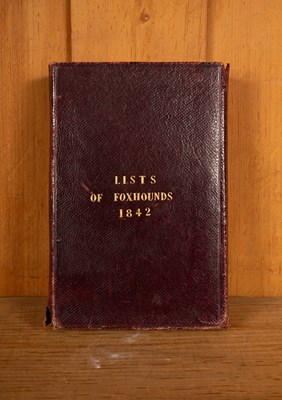 Lot 503 - Lists of Foxhounds 1842